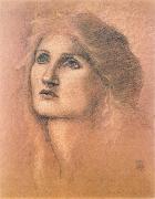Burne-Jones, Sir Edward Coley Young Woman oil